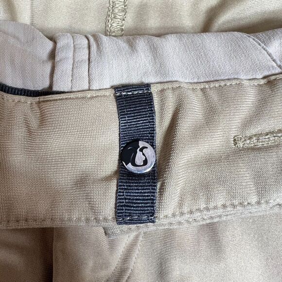 Lululemon Pants Mens 30 Khaki ABC Pant Classic Polyester Golf Golfer Warpstreme - Picture 5 of 10
